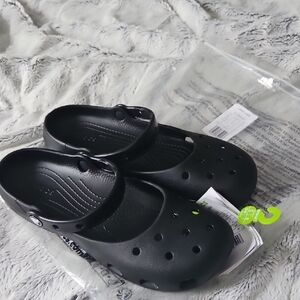 Crocs Black Classic Ballet Flats